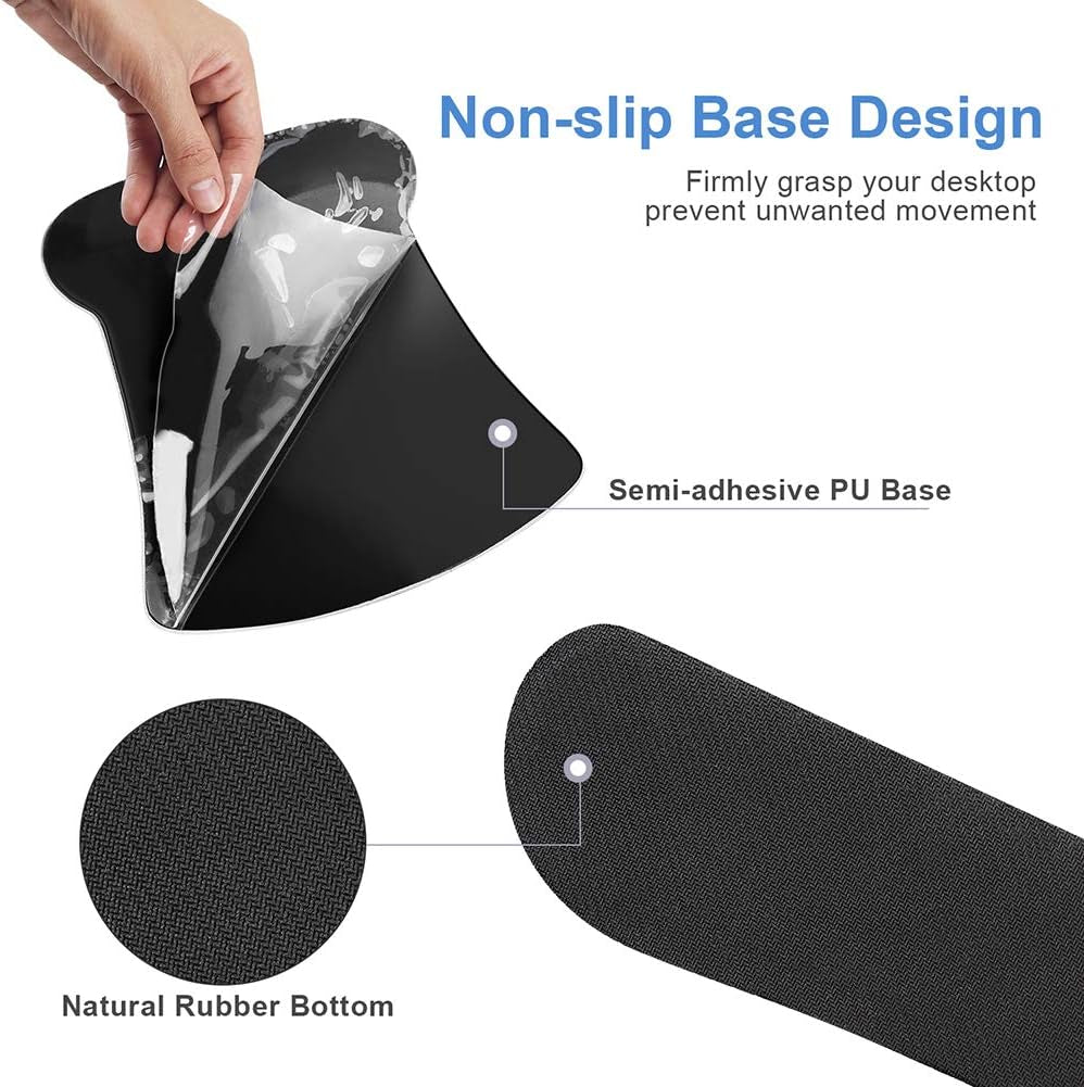 Mouse Pad with Wrist Support and Keyboard Wrist Rest Pad Set,Ergonomic Mouse Pads for Computers Laptop,Non-Slip Comfortable Mousepad W/Raised Memory Foam for Easy Typing & Pain Relief (Starry Night)