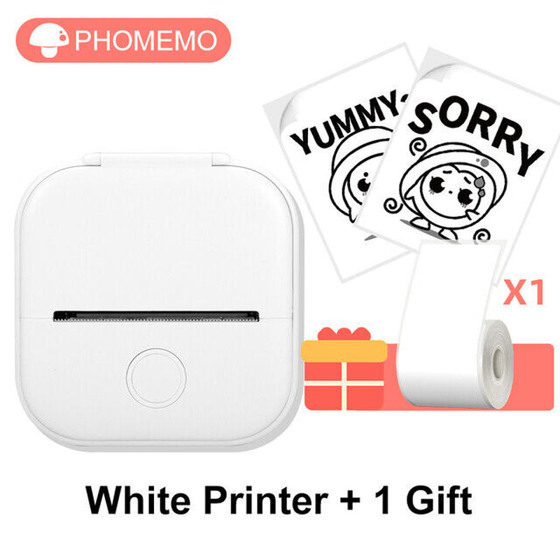 Phomemo T02 Portable Pocket Mini Thermal Printer Photo Label Sticker Bluetooth